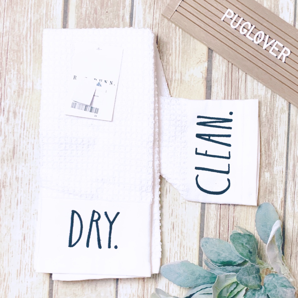 Rae Dunn Kitchen Towels  Clean   Dry